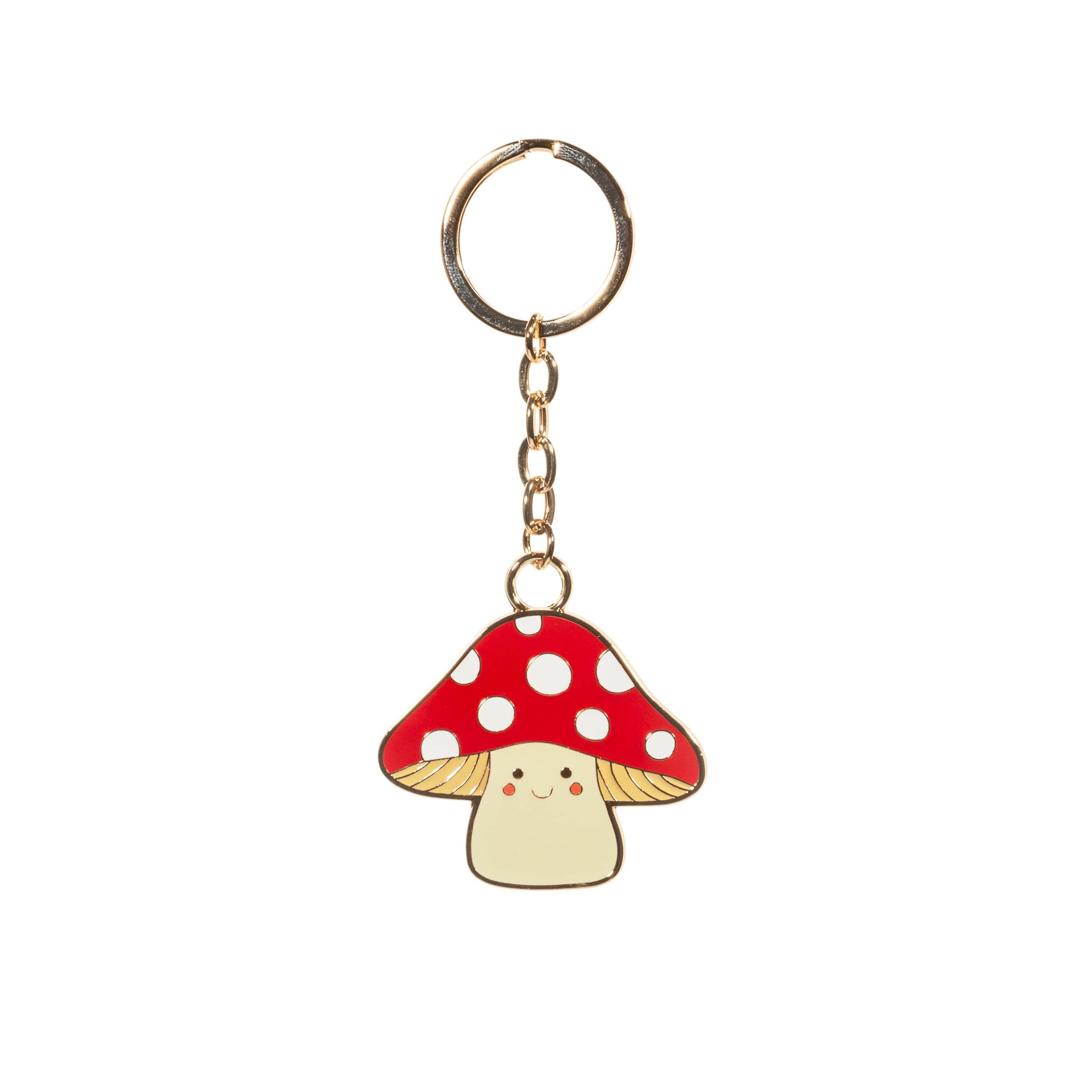 Sass & BelleMushroom Enamel Keyring