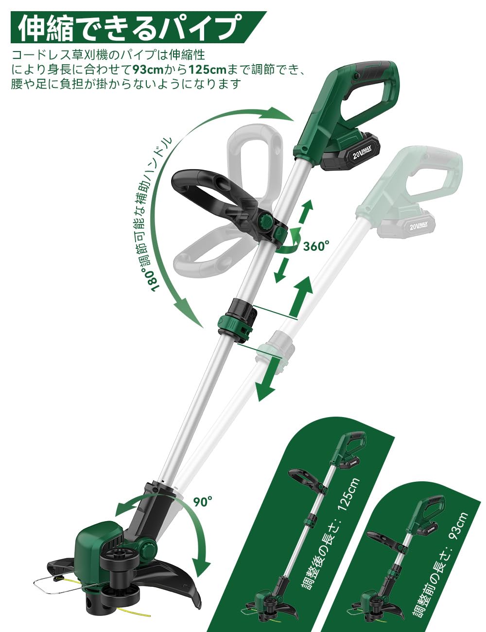 ブロワーや草刈機のセット