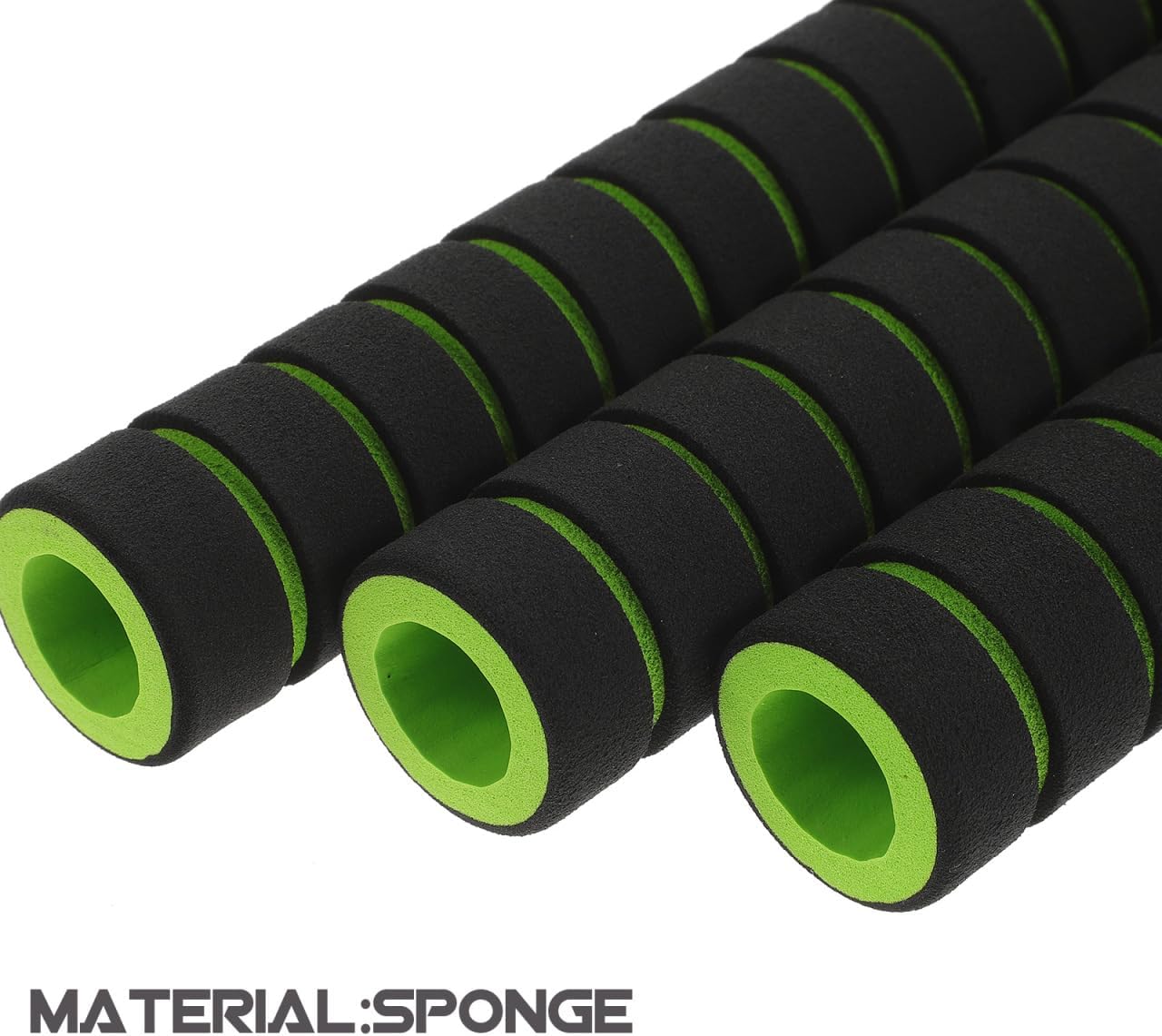 Kisangel Kayak Paddle Grips Sponge Covers 2 Pairs Non-Slip Foam Handle Protectors Cushioning Anti-Blister Kayaking Accessories 8.66X1.18X1.18In