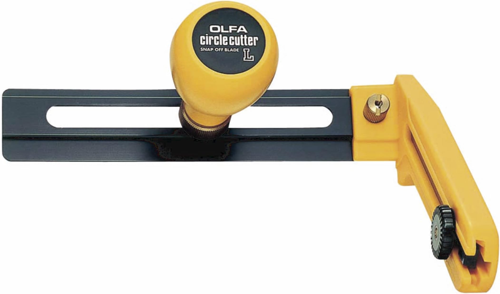 Olfa OL-CMP-2 Heavy Duty Circle Cutter with Blade, 7-30 cm Diameter, Black/Yellow