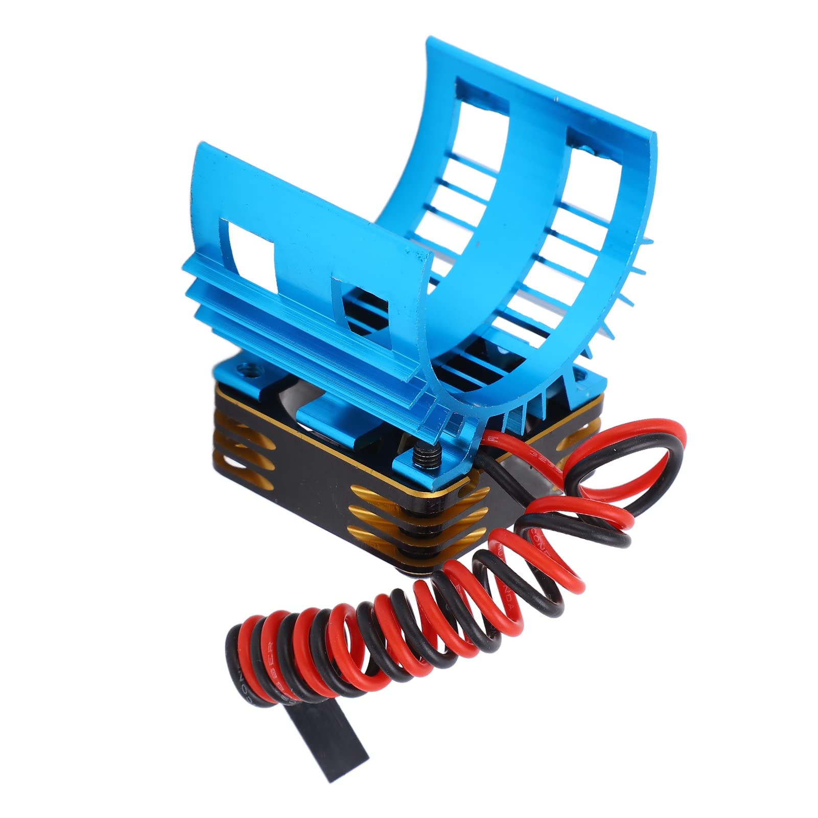 RC Car Fan Radiator, 36mm Metal Engine Cooling Fan for 1/12 1/10 RC Car 540 550 560 Engine Upgrade Parts(Red) Model Car Accessories Dining Equipment Outdoor