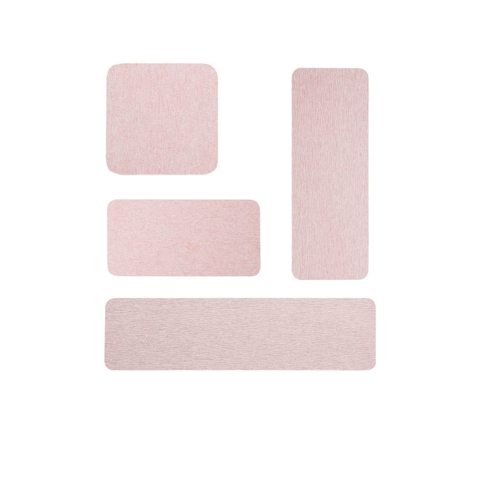Ylwx Pink Water Absorbing Stone Tray For Sink, Diatomite Sink Tray Table Wash Coaster Bathroom Mat, Toilet Diatomaceous Earth Soap Pad (Color : Size : Set)
