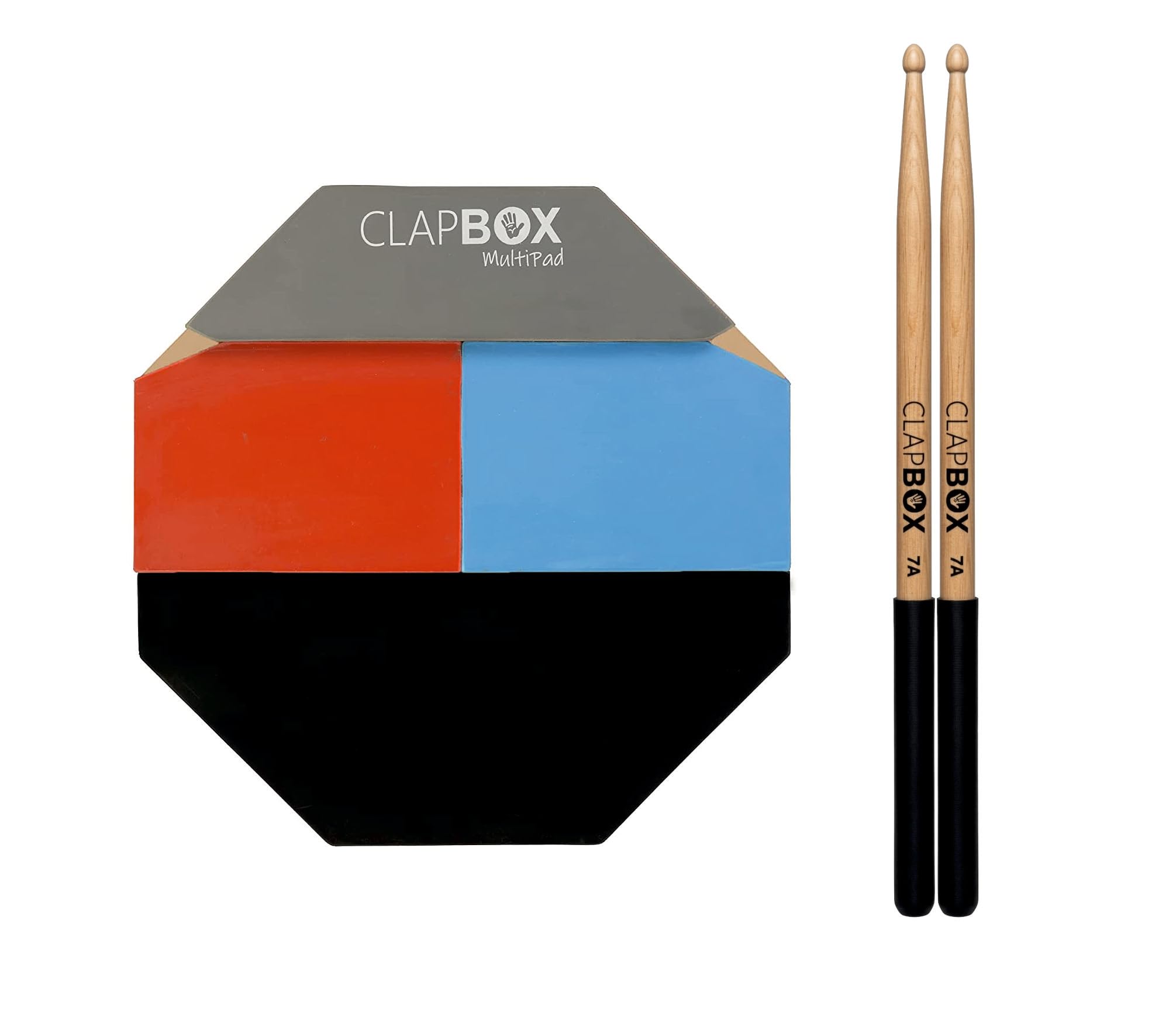 Clapbox Multipad Drum Practice Pad With DRUM STICKS-image-25