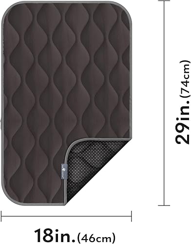 Miniatura 2 de Paw Inspired Alfombrillas acolchadas lavables para perros, almohadilla de 29 x 18 pulgadas, se adapta a perreras de 30 pulgadas, a prueba de fugas,