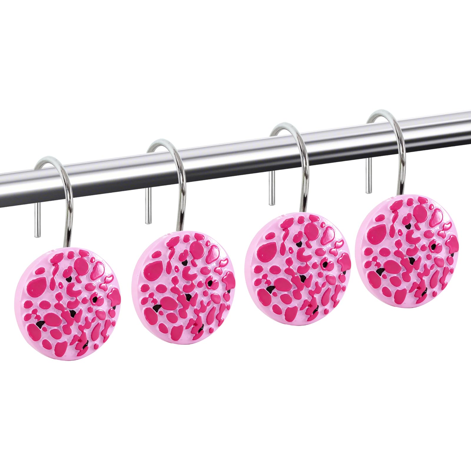 Crochets rideau douche inox pour rafraîchir la déco de votre salle de bain