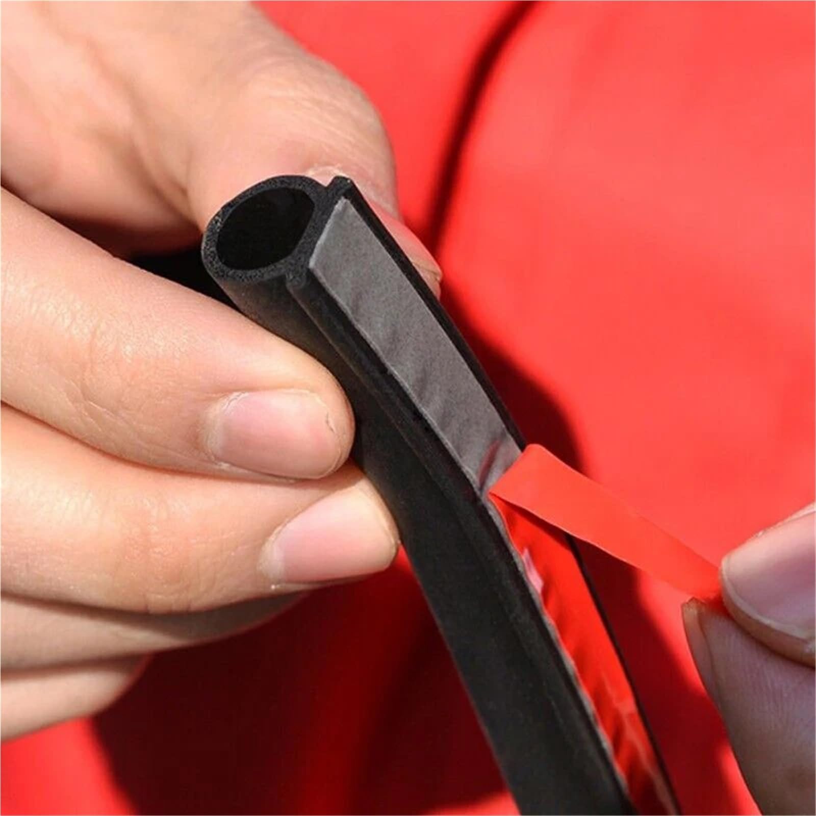 Frvvpl Small 6M Car Door Seal Strip Rubber Epdm Auto Door D Shape Rubber Seals Waterproof Weatherstrip Strip Car Seal For Exterior Soundproofing Parts(Small 6M)
