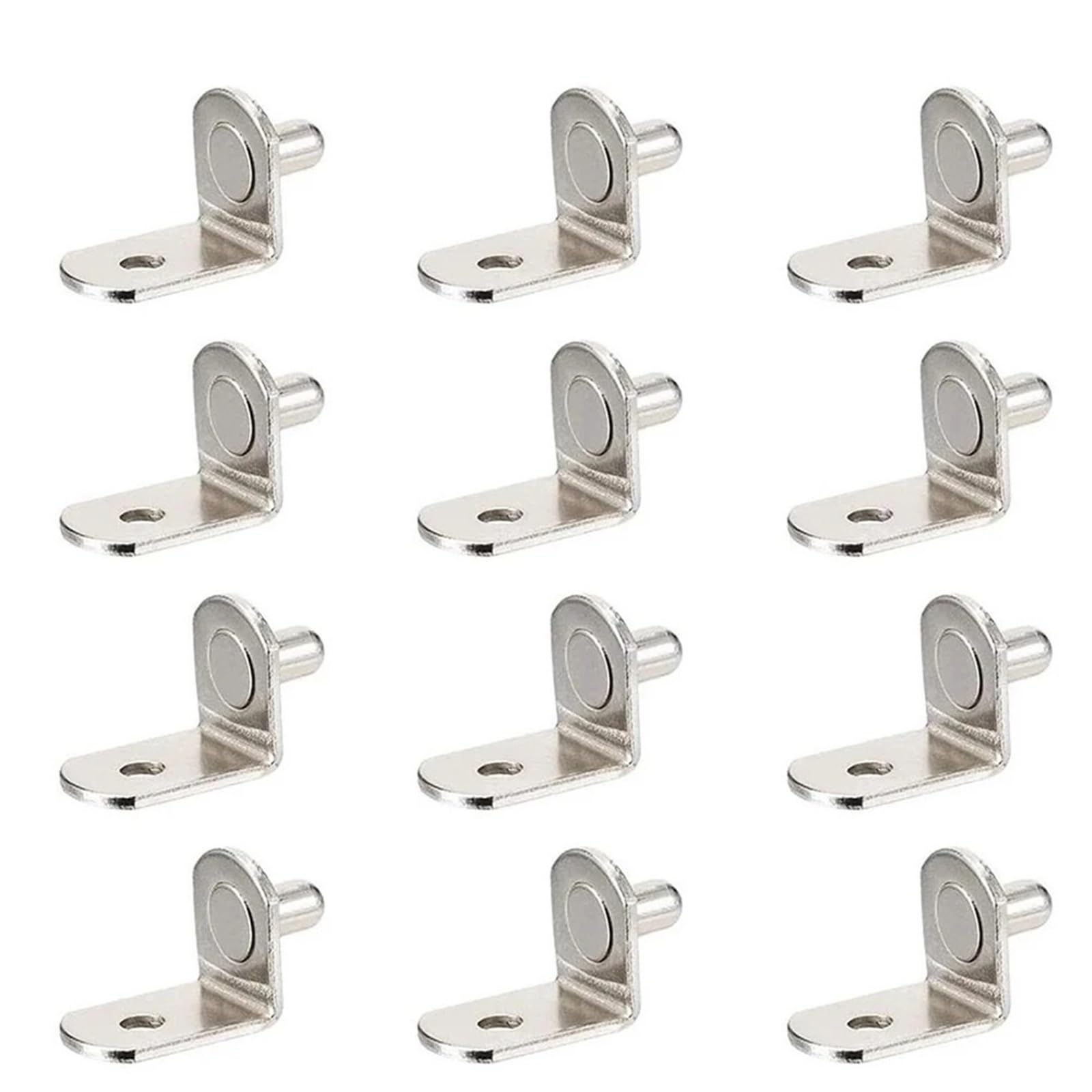 200Pcs Shelf Support Studs Pegs 6mm L-Shaped Cabinet Bracket Bronze Plate Flat Spoon Holder Nails