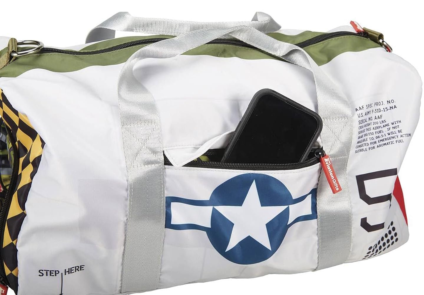 Amazon.com | P-51 Mustang All-Purpose Duffel Bag with Handle Amazon.com | P-51 Mustang All-Purpose Duffel Bag with Handle