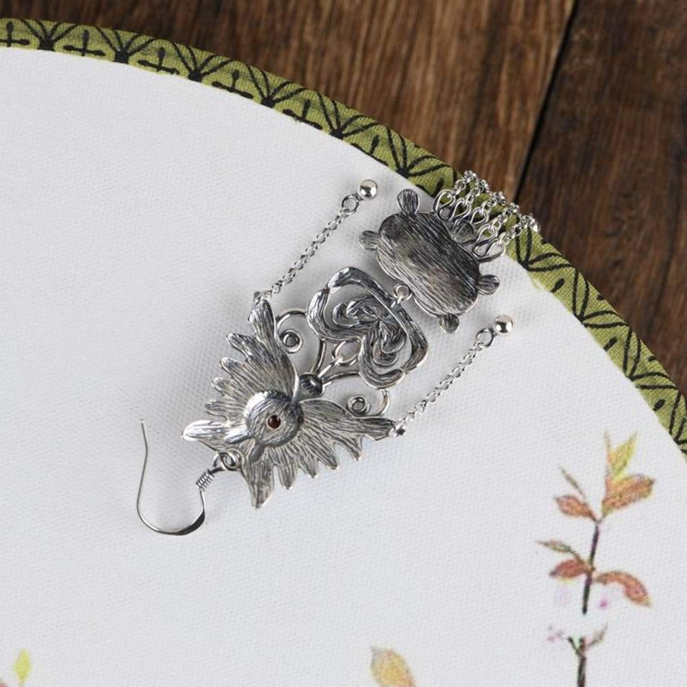 WOZUIMEI Orecchini in Stile Cinese Eardrop S925 Orecchini in