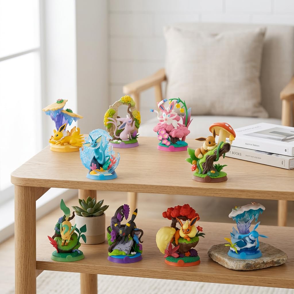 Pokémon Funism Adventure Eeveelution Blind Box Figur – Evoli & Entwicklungen Sammelfigur ca. 12 cm | Offiziell lizenzierte Pokémon Überraschungsbox | Anime Sammlerfigur