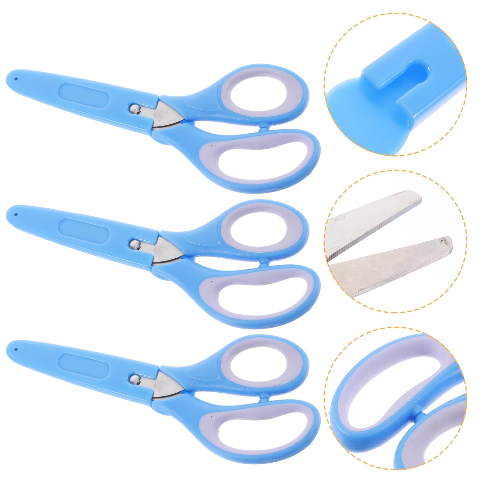 Abaodam 4 Set Forbici Alla Rinfusa Forbicine Per Unghie Braccialetto Staccabile Forbice Forbici Prescolari Forniture Per La Casa Acciaio Inossidabile Sky- Pezzi * 4