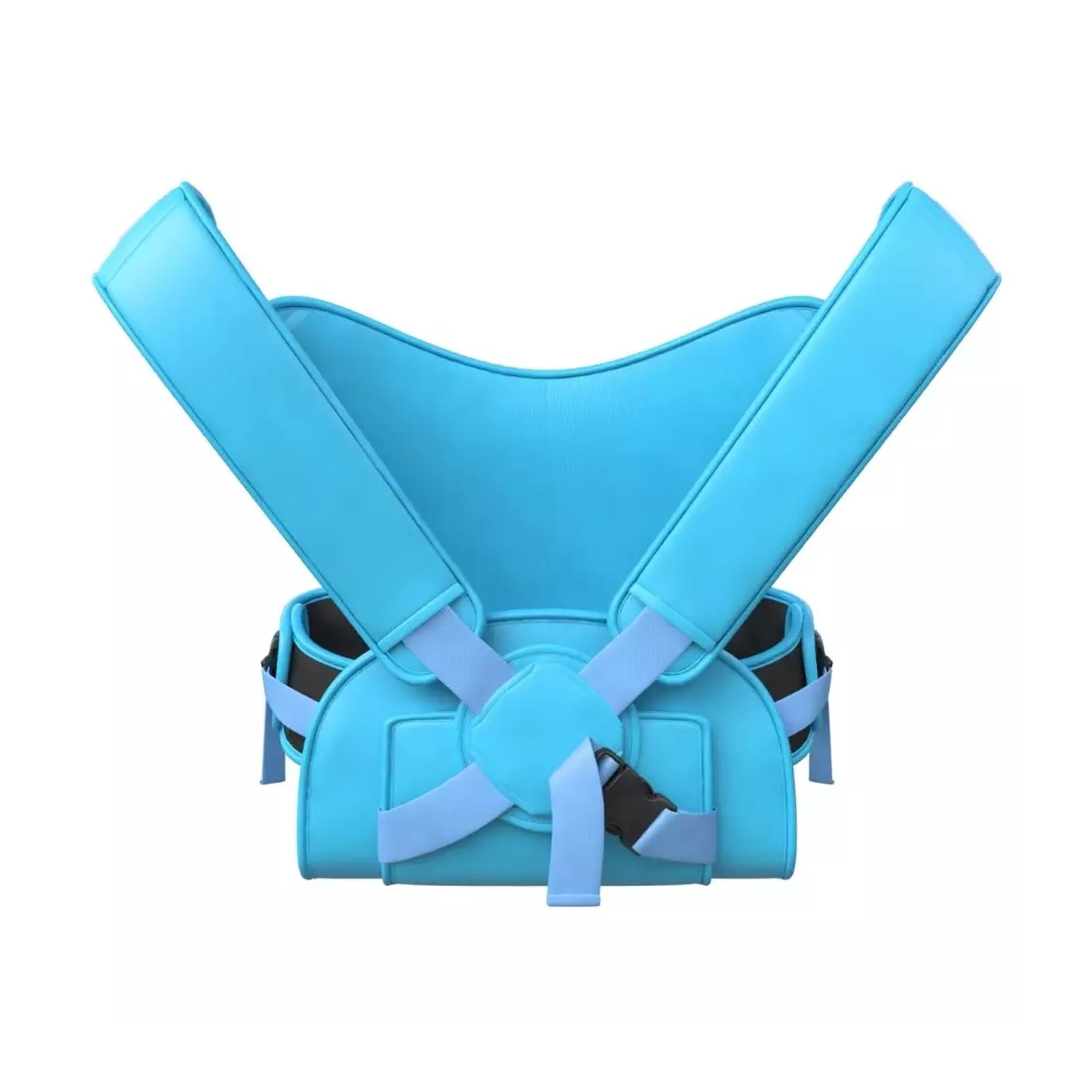 WaterLand Porte-bébé innovant pour l'eau et la terre, bleu clair, sangle de poitrine imperméable pour tout-petits avec sangles réglables, siège de transport léger pour piscine et plage
