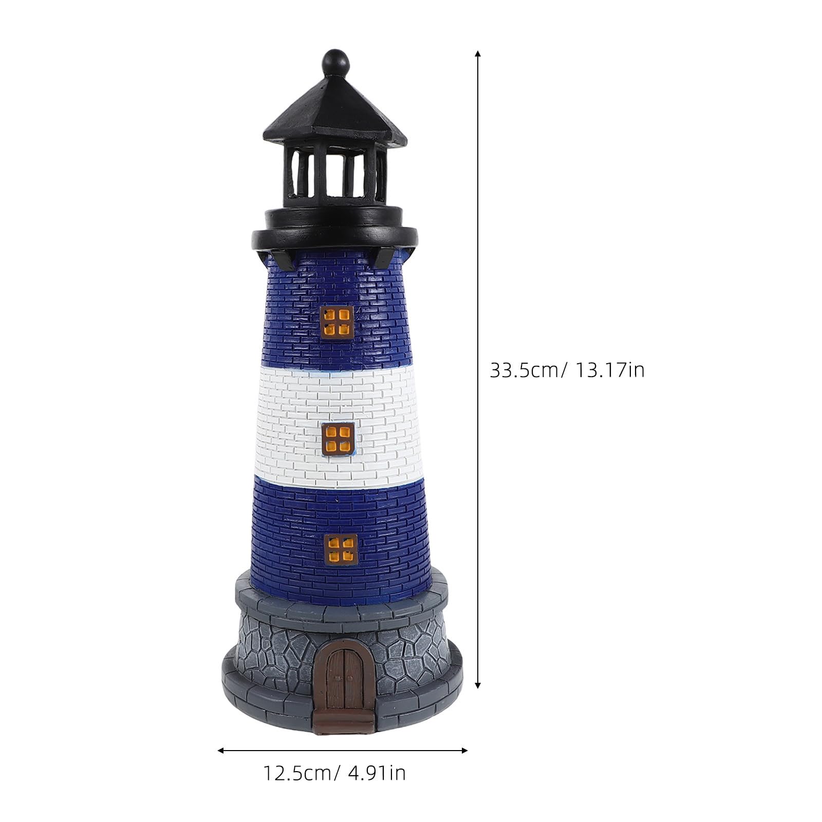 Luce Solare Decorativa da Esterno in Resina Blu per Giardino