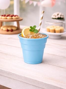 Plastik Bardak A k Mavi Renk 25Li