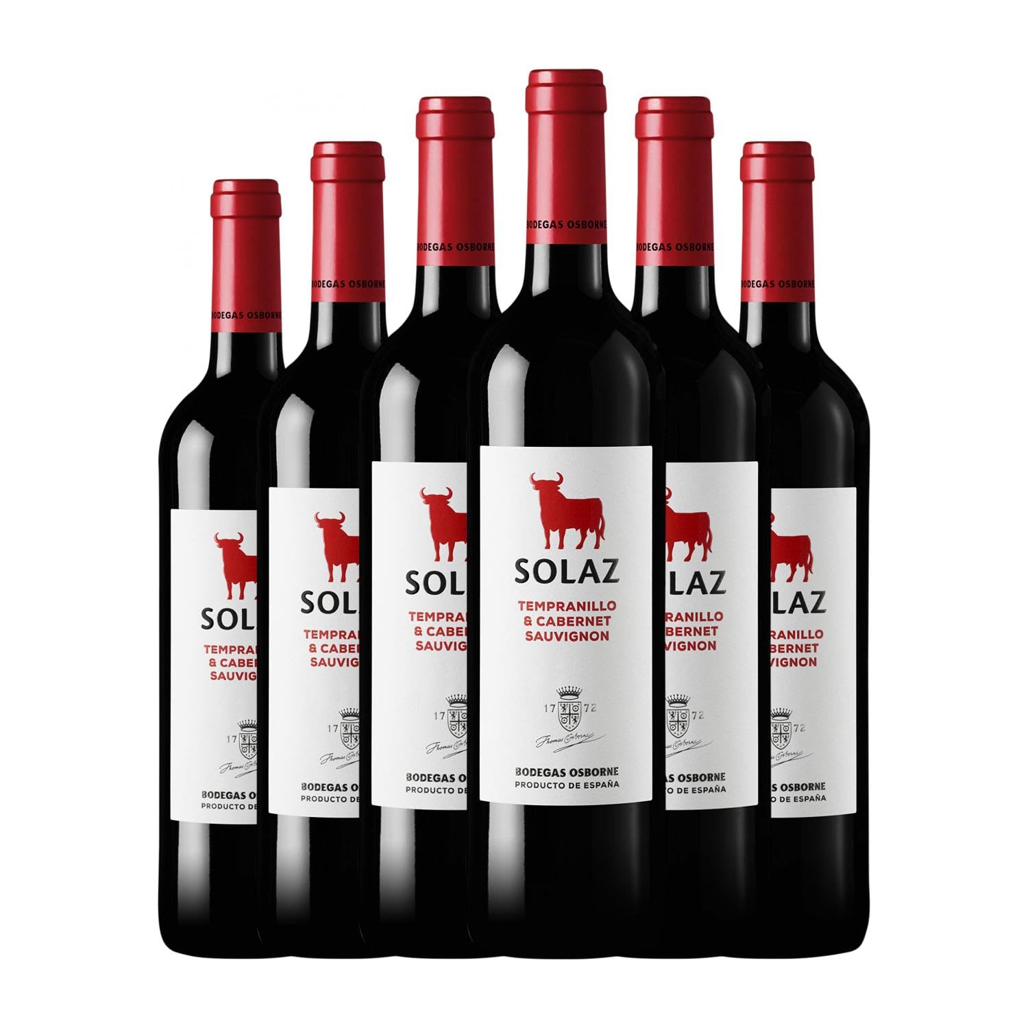 Osborne Solaz Vino de la Tierra de Castilla 75 cl Vino tinto (Caja de 6 Botellas de 75 cl)