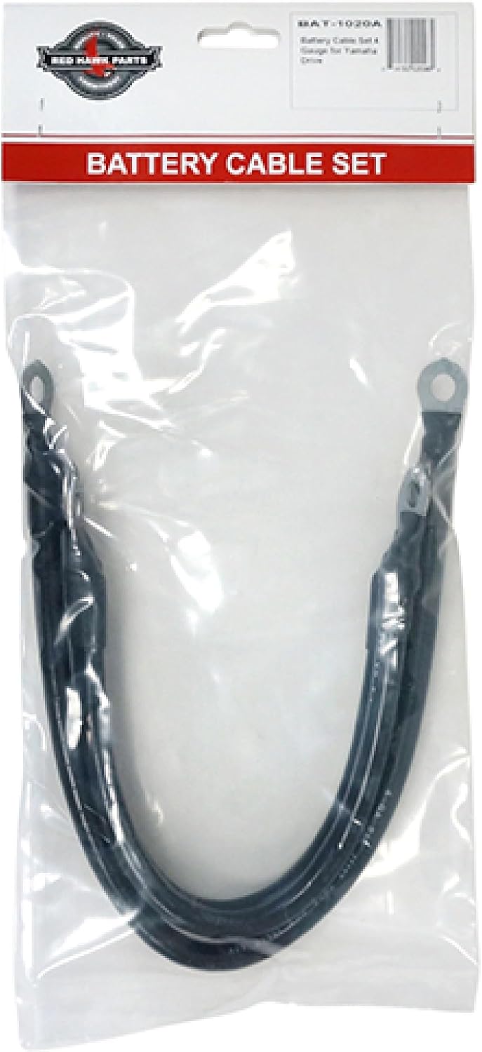 Fat Cat Golf Battery Cable Set, Includes (1) 16" (2) 12" 4 Gauge with 12V Batteries, Designed to fit Yamaha Drive