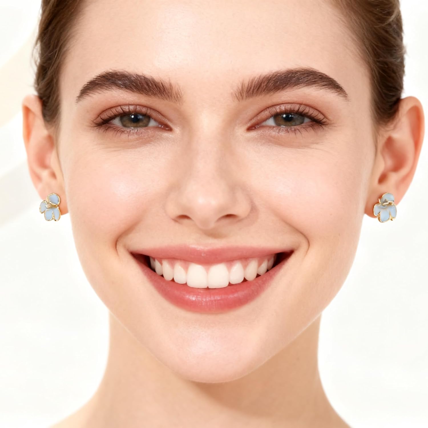 14k Gold Flower Earrings For Women 925 Sterling Silver Earrings Unique Statement Earrings Trendy Jewelry Gift - Image 2