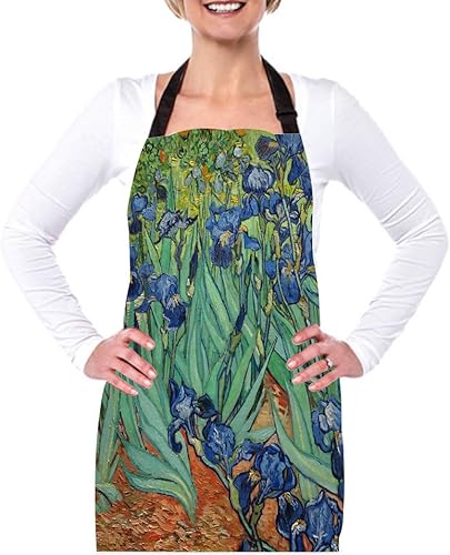 Miniatura 2 de Delantal de cocina para mujer africana, delantal de pelo dorado, delantal de cocina para el hogar, impermeable, para mujeres y hombres, 31 x 27