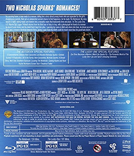 Notebook, The / Lucky One, The (DBFE)(BD) [Blu-ray]