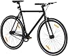 Fixed Gear Bike White and Lightweight Single Speed Bicycle for Urban Commuting and City Riding