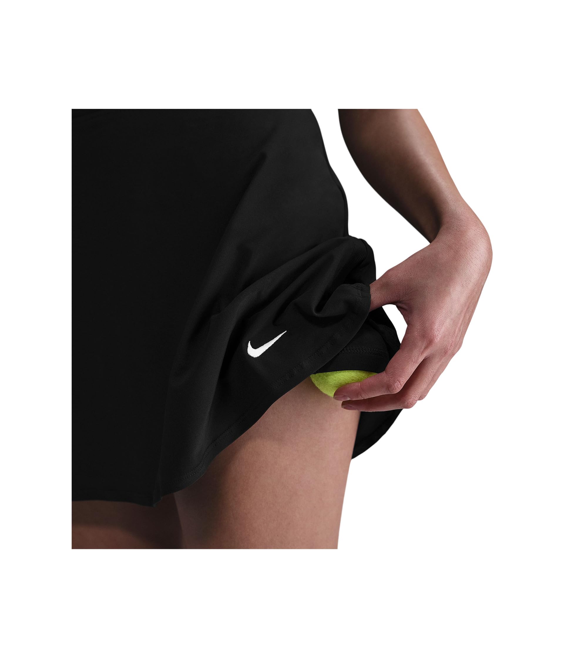 Nike Falda de Tenis para Mujer DF Vcty Mrregflcy Black/White, XL