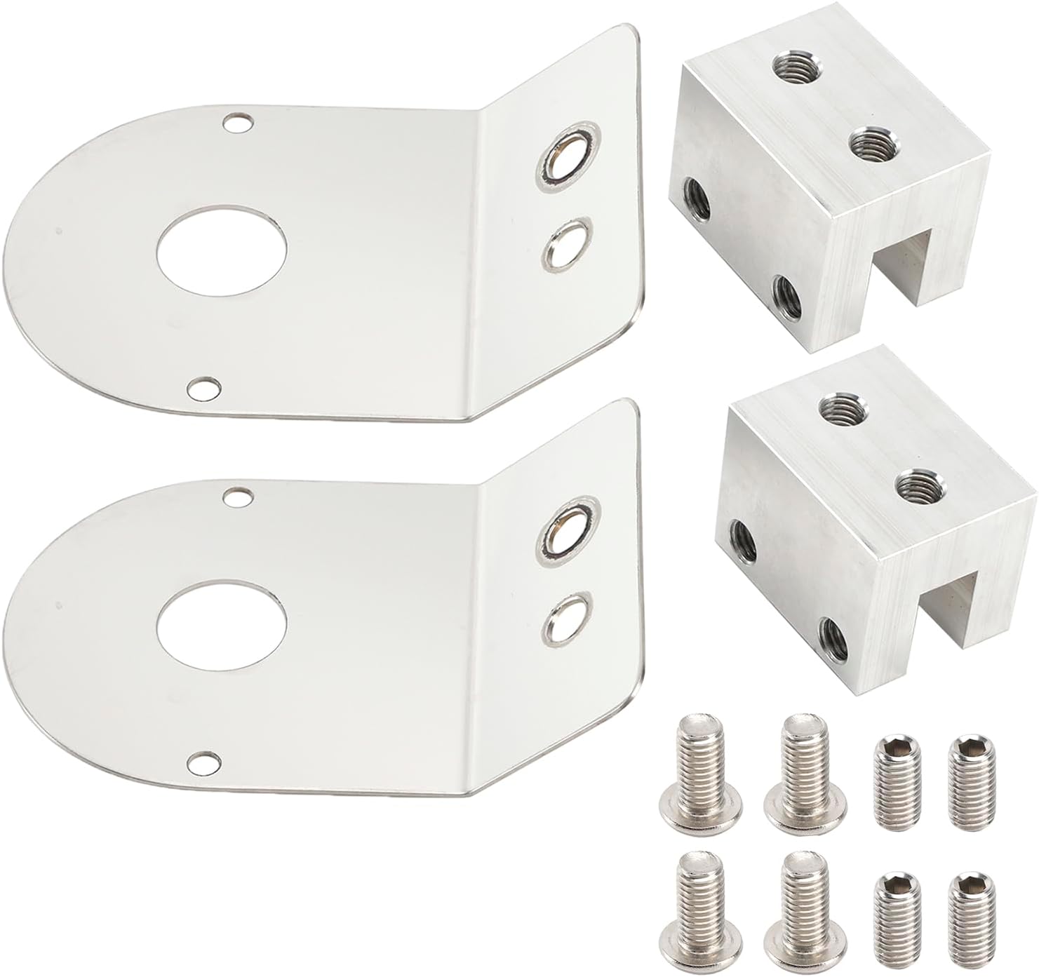 45 Degree Watermelon Light Mount Frame Bracket Angled Clamp Stainless Steel 2Pcs