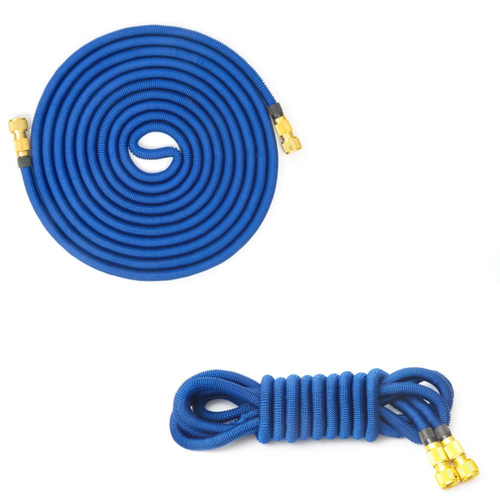 Conector Doble de Metal, Manguera de Agua Extensible, Manguera de jardín de Alta presión, Carrete de Manguera de PVC para riego agrícola, Lavado de Coches, ampliamente Utilizado (ve