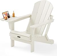 Vista 21 de SERWALL - Silla plegable Adirondack para patio, jardín, exterior, resistente a la intemperie, sillas para hoguera, color naranja