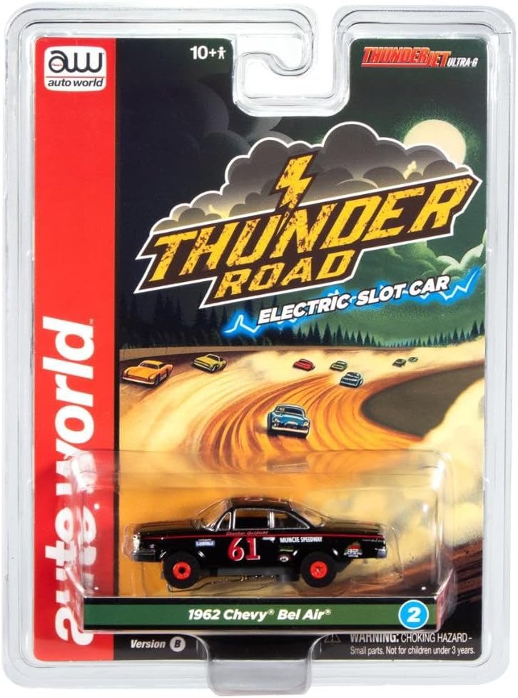 SC423-2B Auto World Thunderjet 1962 Chevrolet Bel Air HO Scale Slot Car
