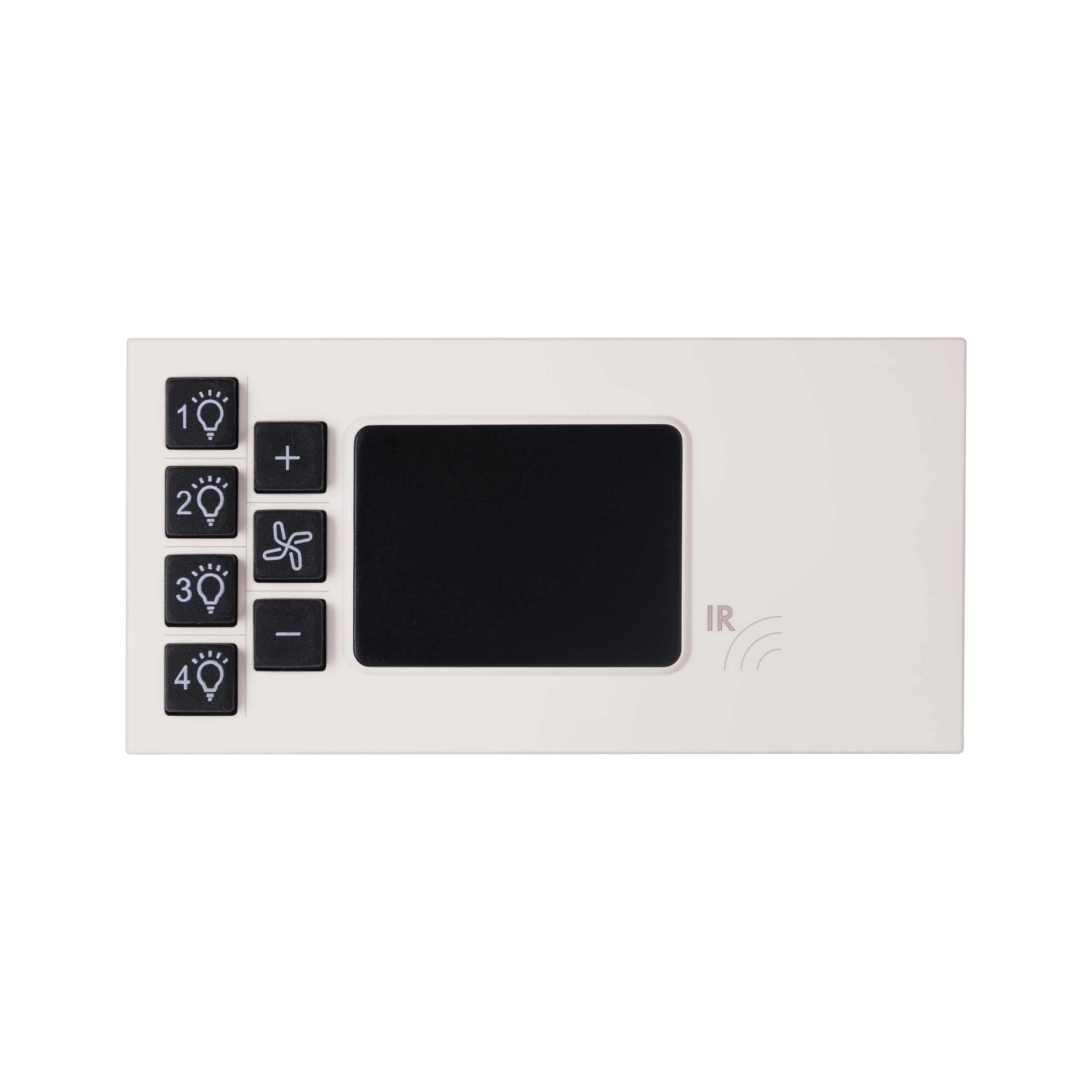 Legrand Myrius Remote Control Unit | 4 Module, RC Control, PMMA Mechanism, Polycarbonate, IP20 Rated, Control Fan and Light | Suitable For Office, Hotel, Residence | 679252(Pack of 1, Classic White)