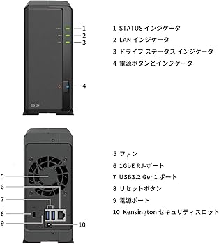 Synology DiskStation DS124 国内正規 日本語マニュアル Synology DiskStation DS124 国内正規 日本語マニュアル Synology