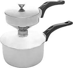 LYOR - Cuscuzeira Individual de Aço Inox 25cm x 12cm x 17,5cm