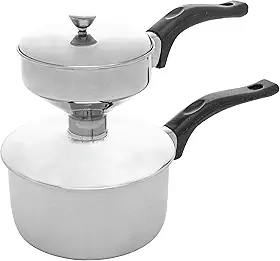 LYOR - Cuscuzeira Individual de Aço Inox 25cm x 12cm x 17,5cm