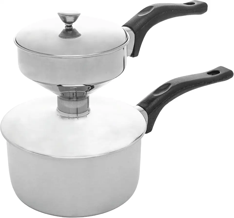 LYOR - Cuscuzeira Individual de Aço Inox 25cm x 12cm x 17,5cm