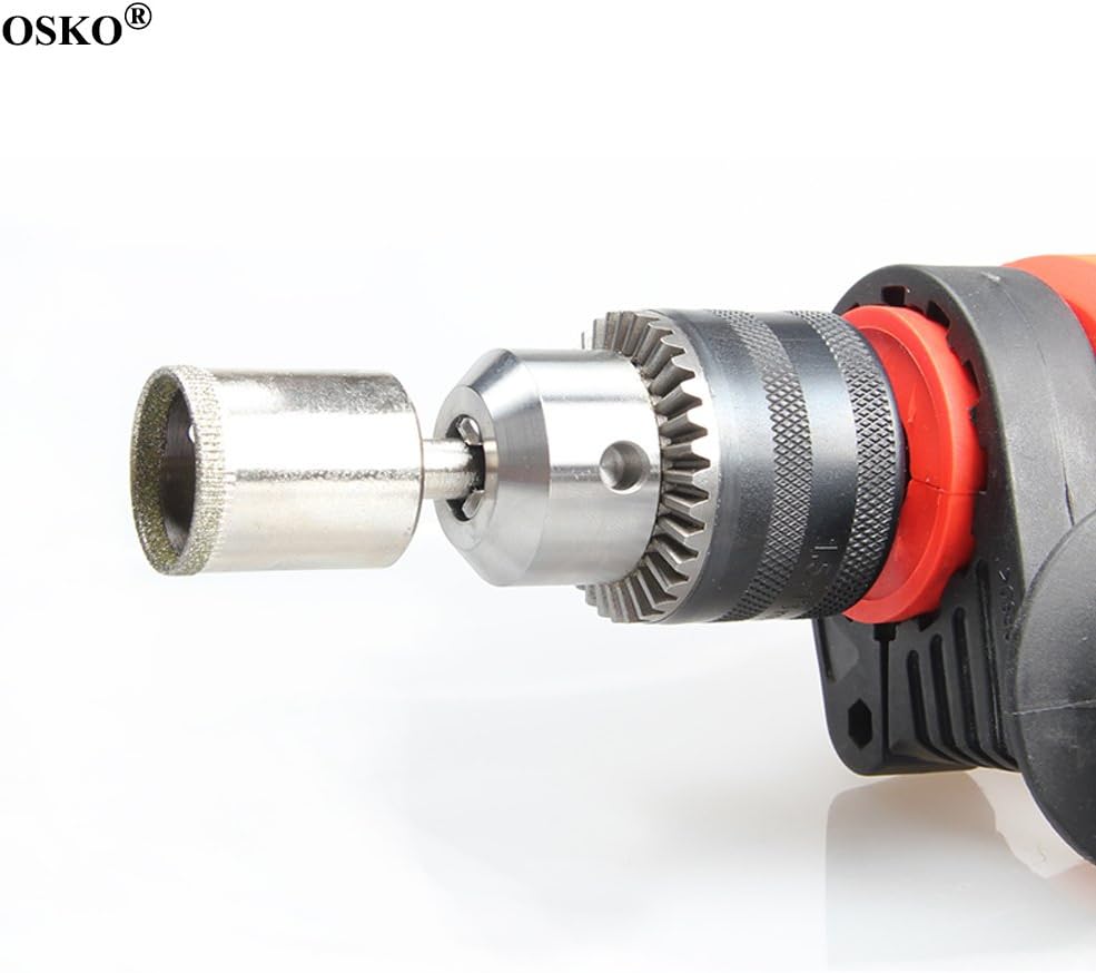 70% Off Discount BERON 8 Pcs Diamond Hole Saw Drill Bit Set Tools Lot 8 Diamond Dust Hole SAW Drill BIT for Porcelain Glass Marble Ceramic Rock and Granit 3/8, 1/2, 3/4, 1, 1 1/4, 1 3/8, 1 1/2, 1 3/4