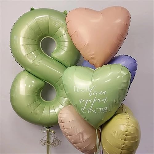 Miniatura 6 de Globos de cumpleaños de 16 años para niñas, globos de 40 pulgadas de papel de aluminio verde salvia con números 16 para niñas y niños, globos de