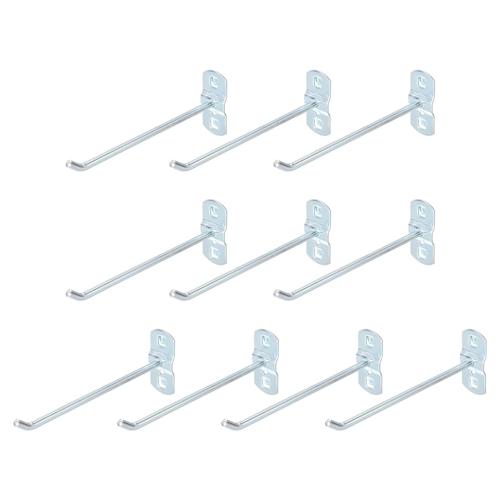 Crochets pour panneau perforé anti-chute de 16 cm en métal pour ranger l'outillage