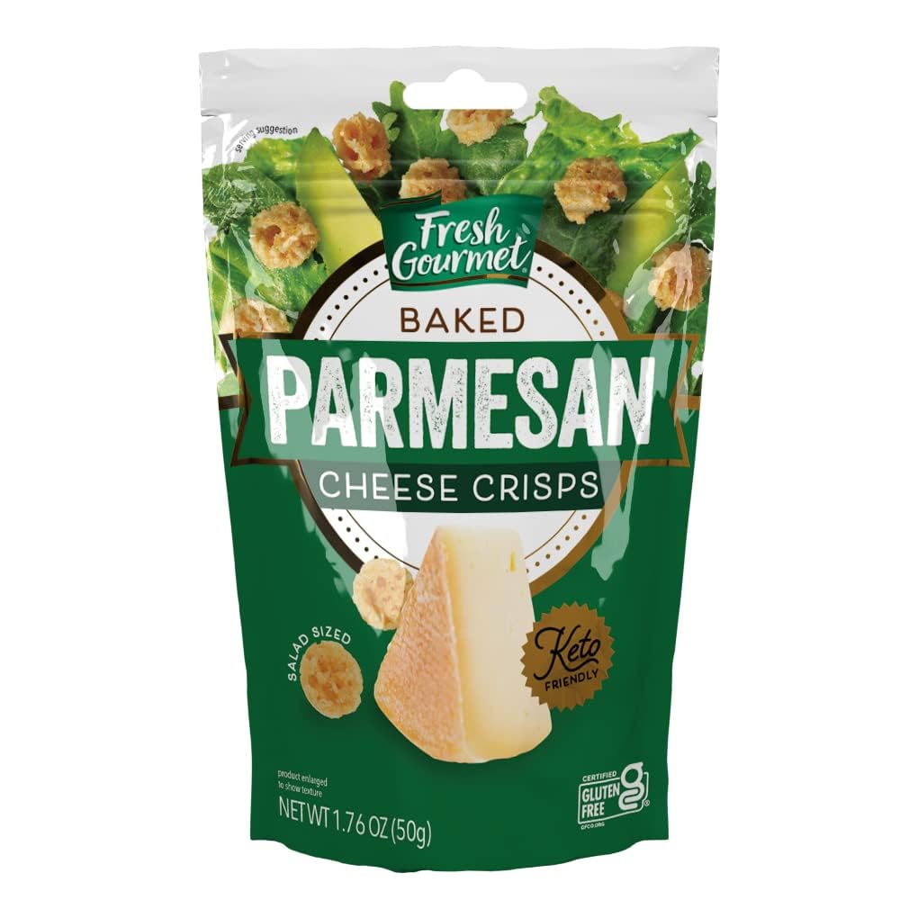 Fresh Gourmet Parmesan Cheese Crisps 1.76 Ounce (Pack of 3)
