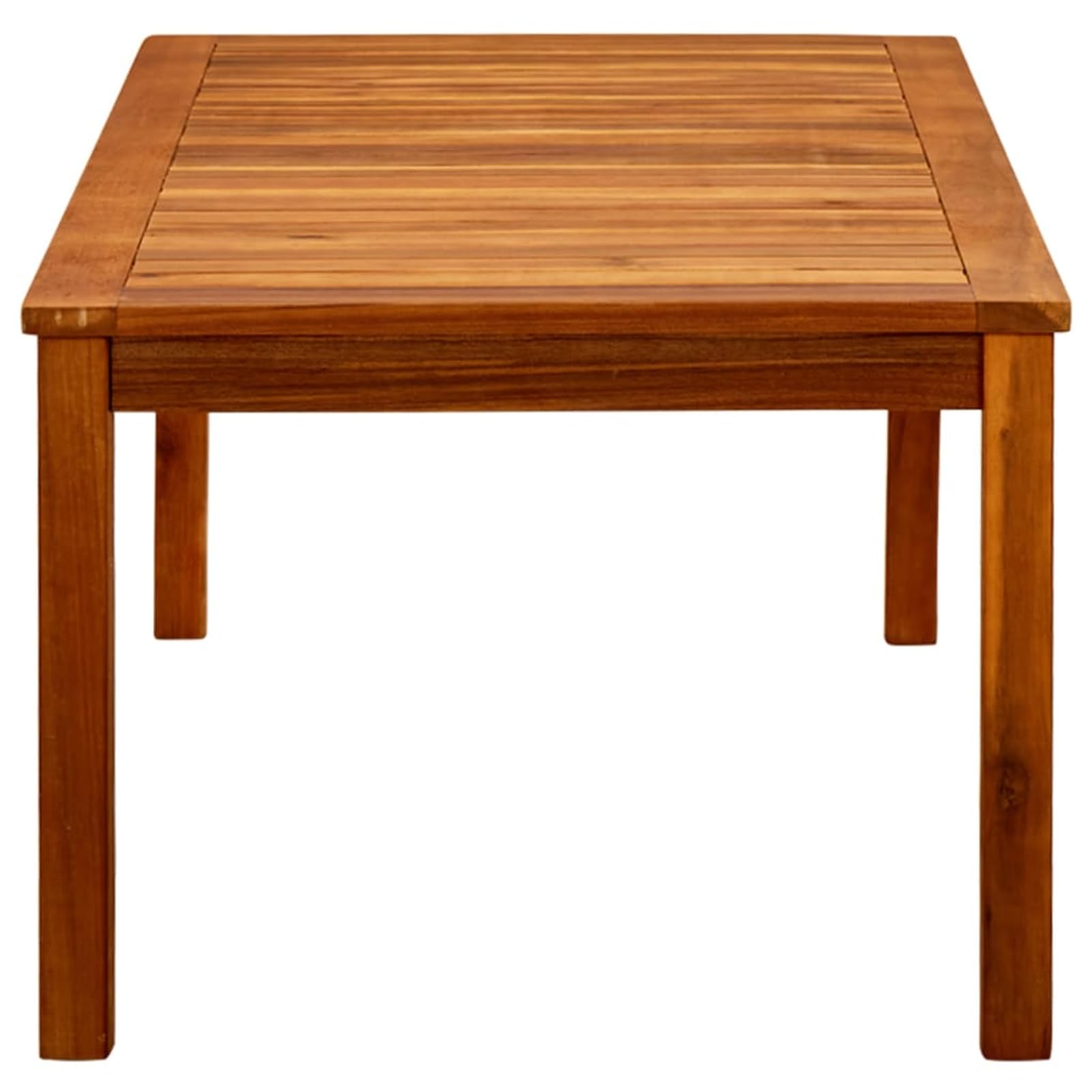 Garten Couchtisch Akazie Massivholz 110x60x45 cm Wetterbeständig Lattendesign Outdoor Möbel Terrassenmöbel Gartentisch Kaffeetisch Gartenbereich Wohnaccessoires,Tische & Kaffeetische