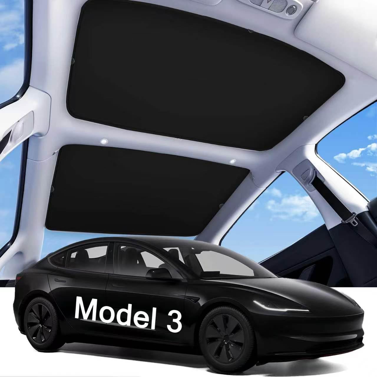 2026 Tesla Model 3 Sunshade Roof, Tesla Model 3 Highland Accessories