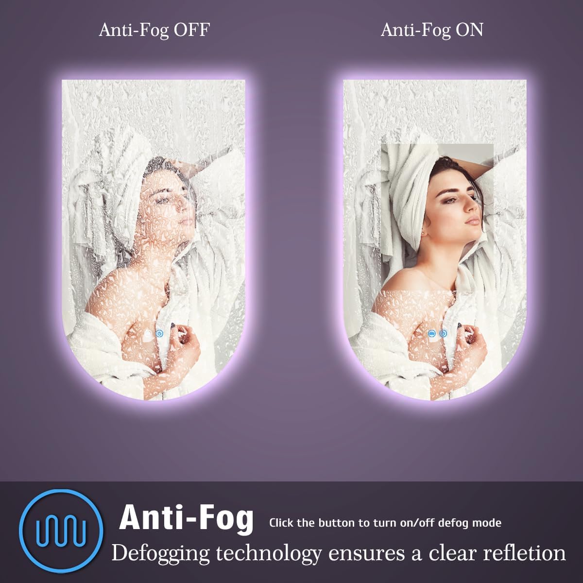 16 x 28 Inch Inverted Arch Vanity Mirror with Lights 3 Color Dimmable AntiFog 28" Frameless Backlit Adown Arched Lighted Mirror for Bathroom Salon Makeup Wall LED Arch Mirrors with Backlits