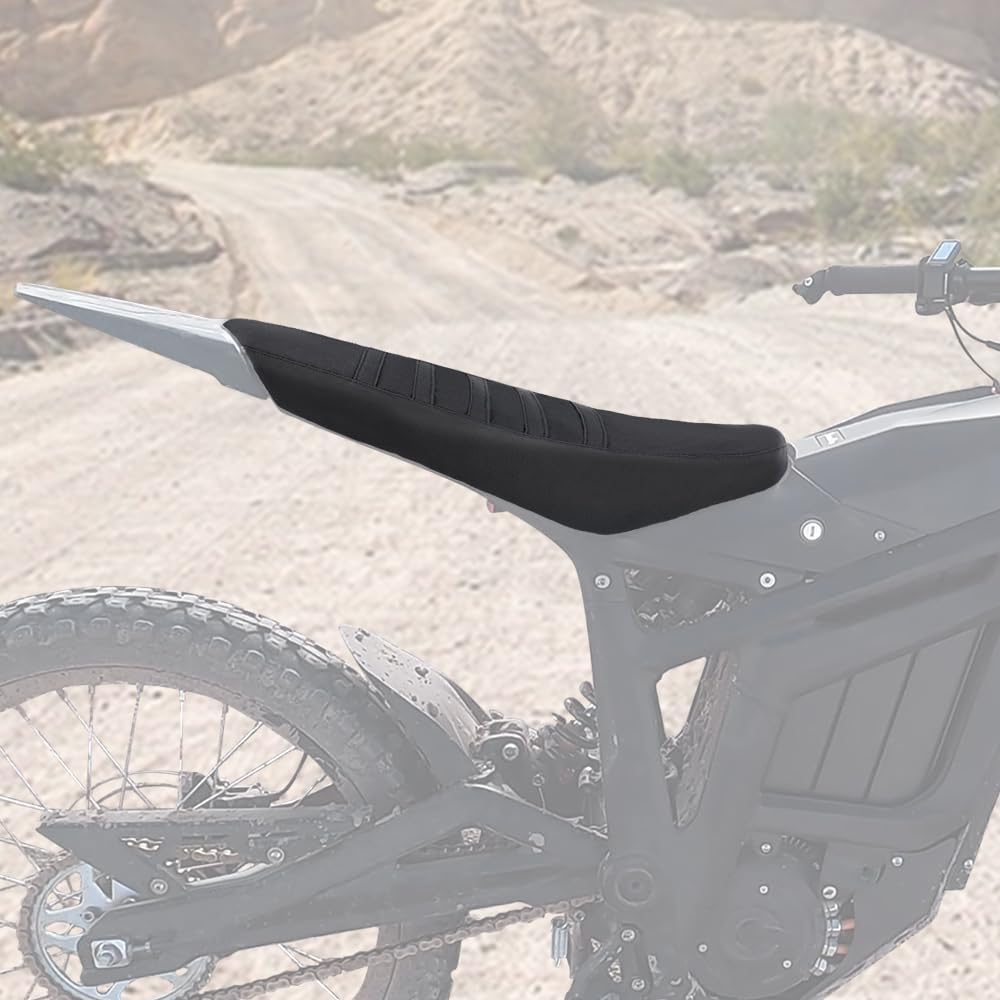 xitomer Stripe Striped Grip Gripper Seat Cover Fit for Talaria Sting MX3 / Sting R MX4 MX5 PRO Electric Bike Ebike Dirt Bike Soft Non-Slip Seat Cover (Black)