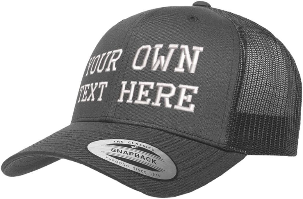 Love Sketches Custom hat Embroider Your own Text Trucker Snapback Cap 6606 Mesh Back