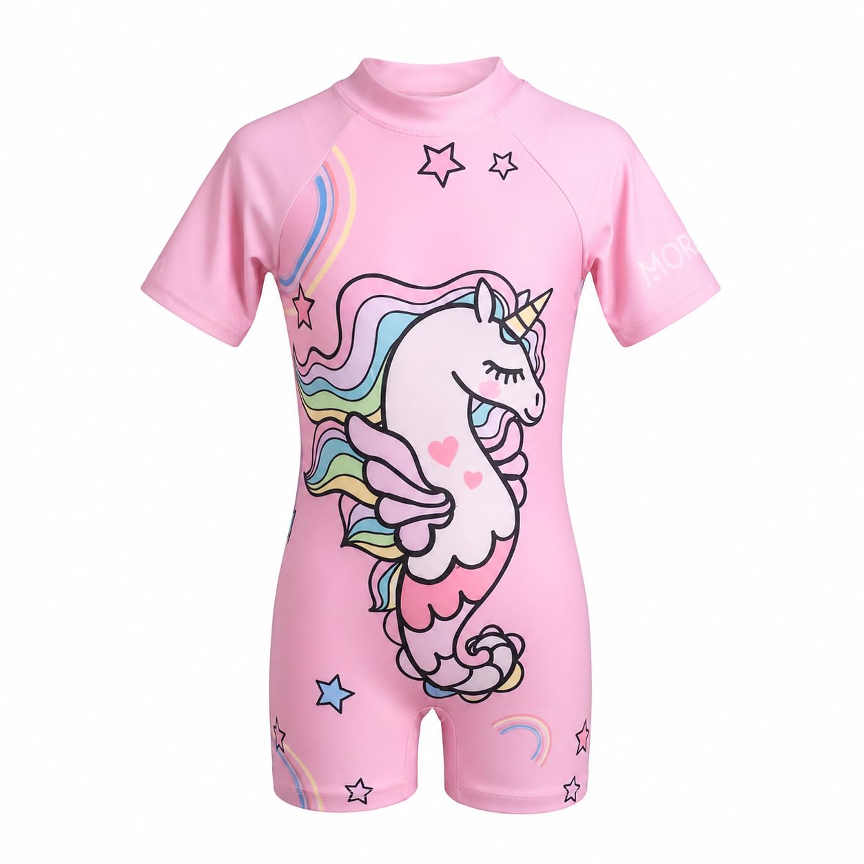 Morex One- Piece Printed Swimming Costume for Kids | Unicorn Pink, 7-9 yrs| Quick Dry, Poly Spandex with UV Protection, Soft & Stretchable, Smooth Zipper Closure for Swim Suit for Kids Girls & Boys-picture-13