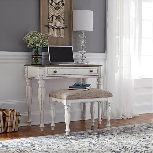 Liberty Furniture Magnolia Manor Makeup Vanity Accent Desk Set with