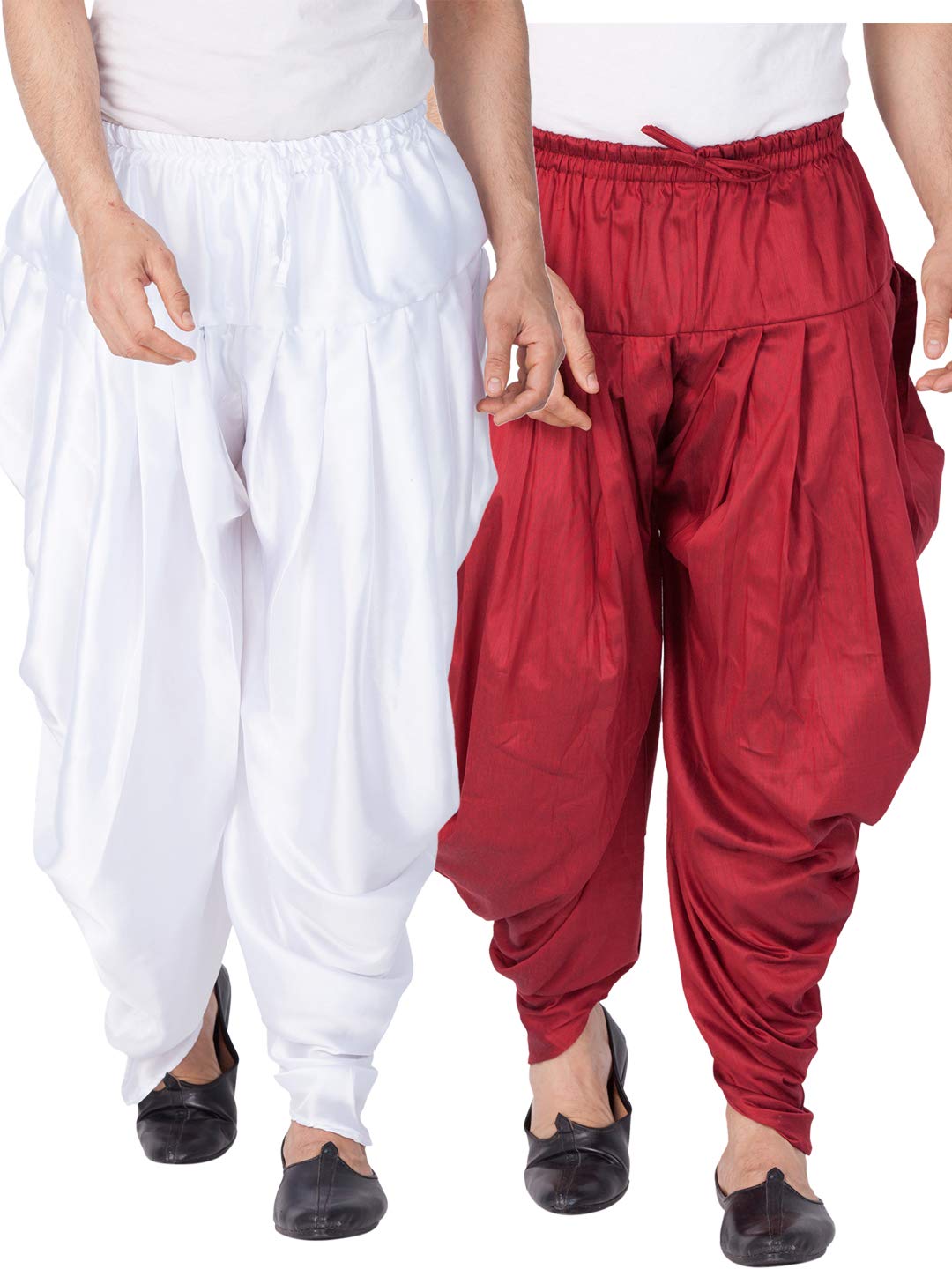 Men Silk Blend Casual Style Pants-image-8