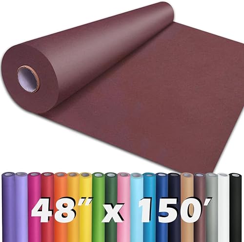 Vista 72 de PerkHomy - Rollo de papel kraft marrón de 17.5 x 1.200 pulgadas (100 pies) para envoltura de regalos, tablón de anuncios, manualidades, ramo