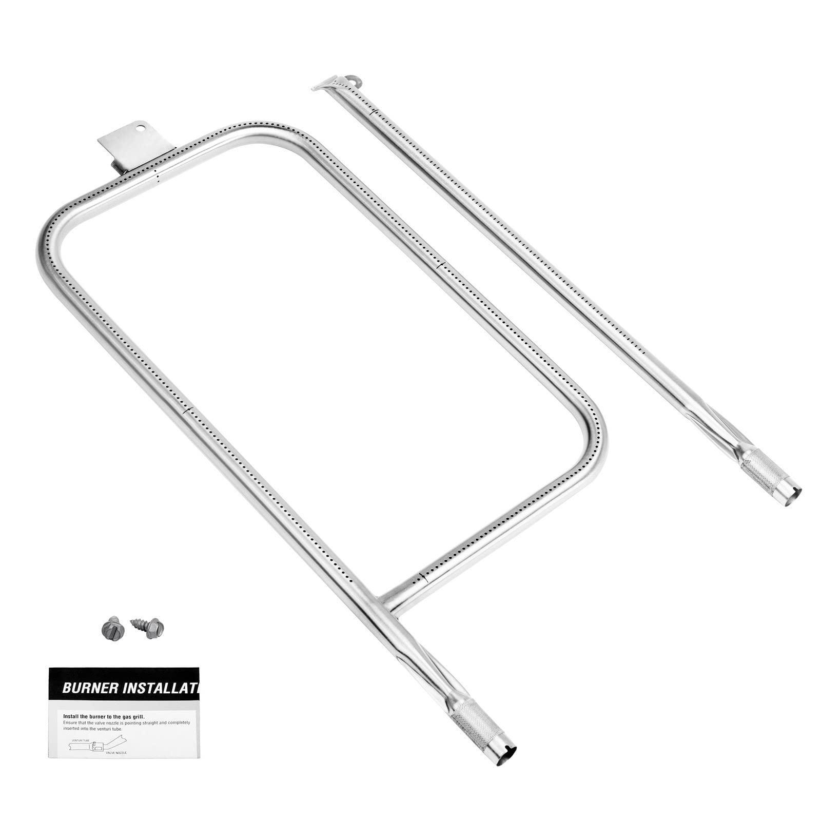 65032 Grill Burner Tube for Weber Q300 Q3000 Q320 Q3200 404341 57060001 586002  Grills, 304 Stainless Steel Burner Kits Replacement for Weber Q Series 60036, 80385