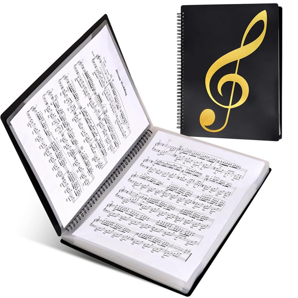 Muziekmap, capaciteit 60 pagina's, muziekmap/houder, geschikt voor het