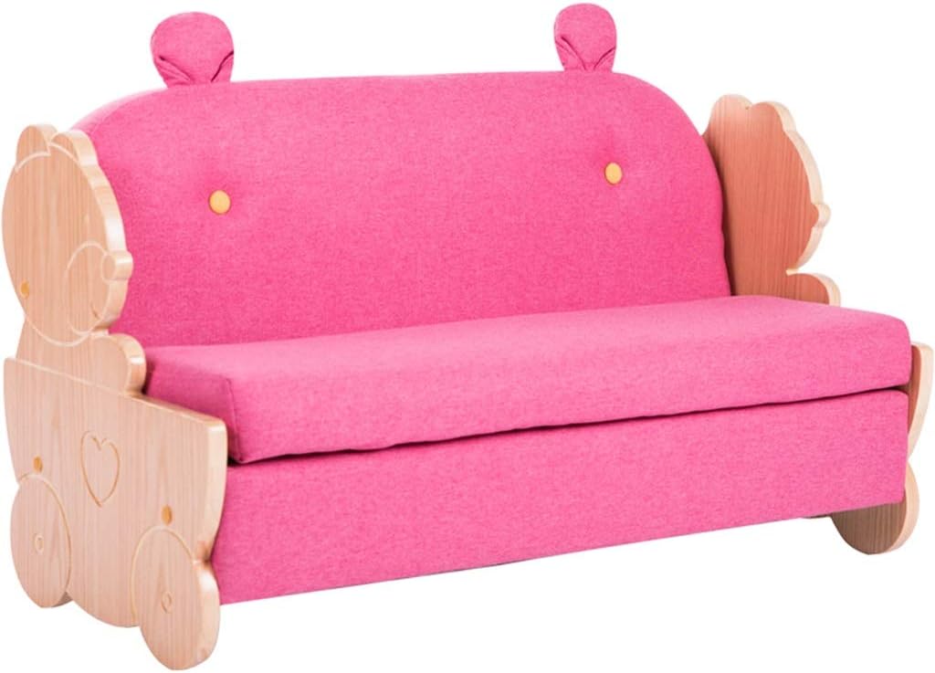 Couch Sofa Chair Cartoons Creative Animal-Shaped Double Armchair in The Living Room Little Boy Girl Princess Resting Chair Load-Bearing 150kg (Color : Blue C Size : 504290cm) (Pink a 50 * 42 * 90cm)